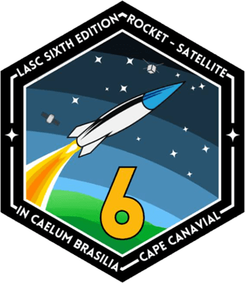 Insignia oficial de GIA para la sexta edición del Latin America Space Challenge